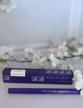 Belle En Argent Fine Print Liquid Eyeliner Black 0.014 oz Sealed NEW